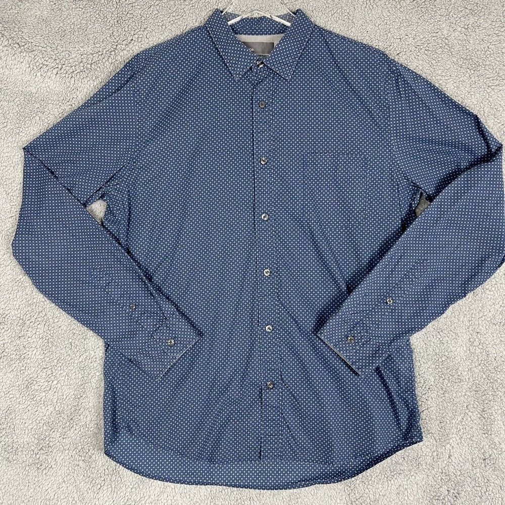 Vince Shirt Mens Large Blue Button Down Long Sleeve Mens Large - Picture 9 of 9